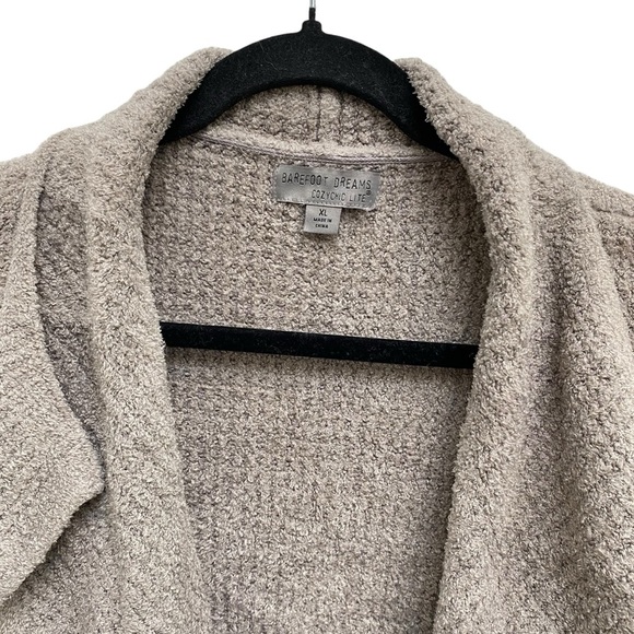 Barefoot Dreams Cozychic Lite Island Cardigan In Nickel Size XL - Picture 8 of 11